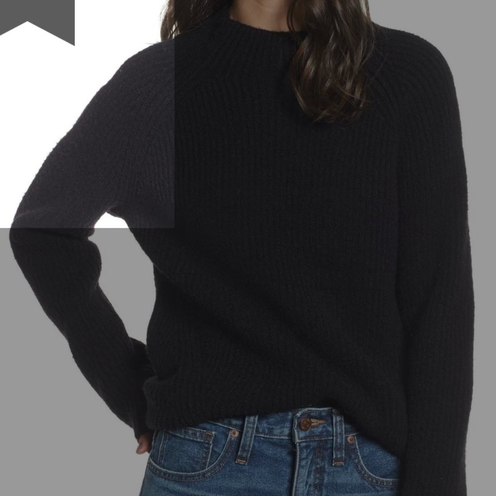 Black Madewell Northfield Mockneck Sweater